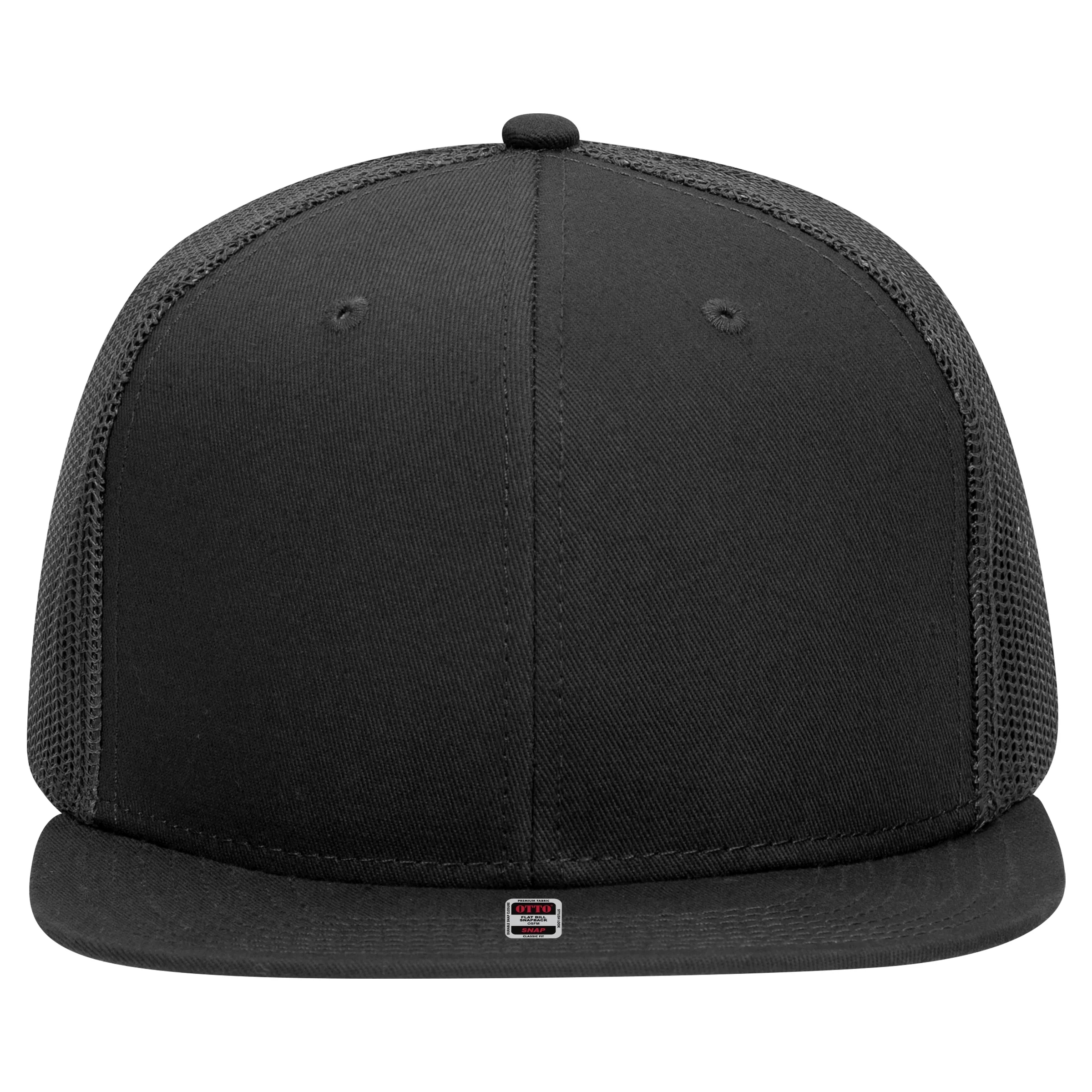 OTTO SNAP 6 PANEL MID PROFILE MESH BACK TRUCKER SNAPBACK HAT 13