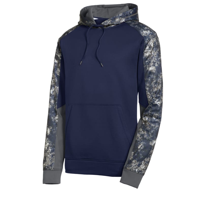 Sport-Tek Sport-Wick Mineral Freeze Fleece Colorblock Hooded Pullover., custom hoodie or sweatshirt with logo imprint 24