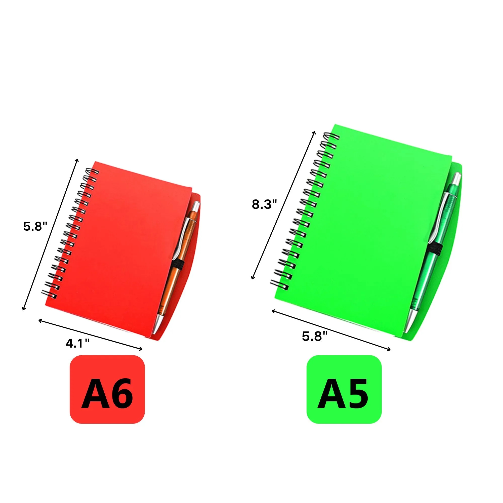 A5/A6 spiral Notebook with Pen 9