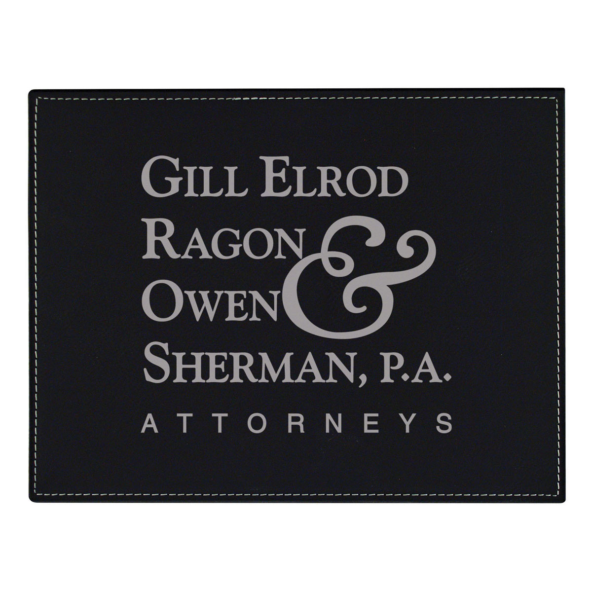 Leatherette Plaque 2