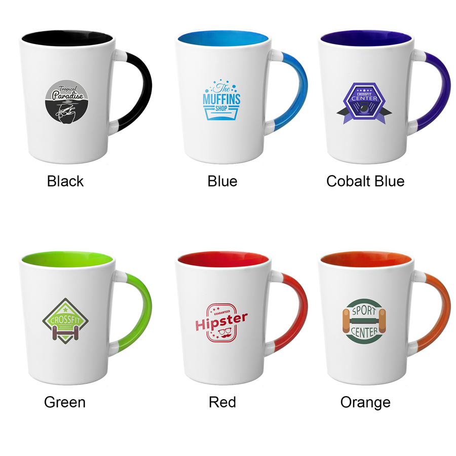 13 oz. Albany Two-Tone Latte Personalized Mug 4