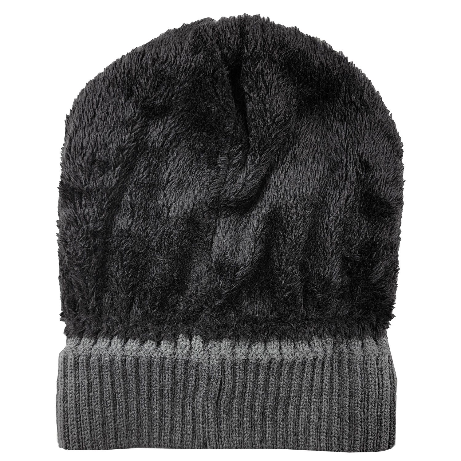 Deluxe Knit Sherpa Lined Beanie Cap 1