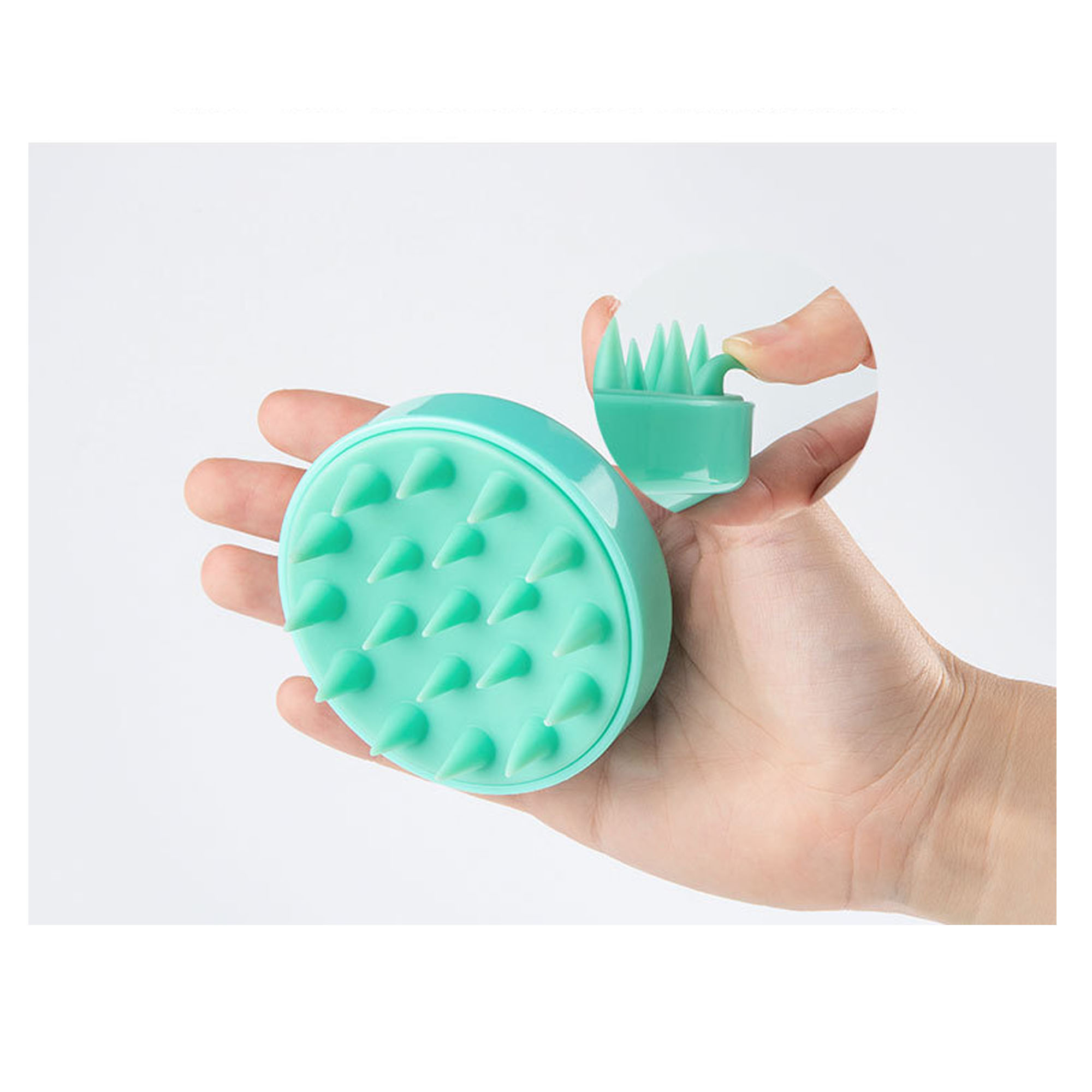 Soft Silicone Bristle Scalp Massager Shampoo Brush 6