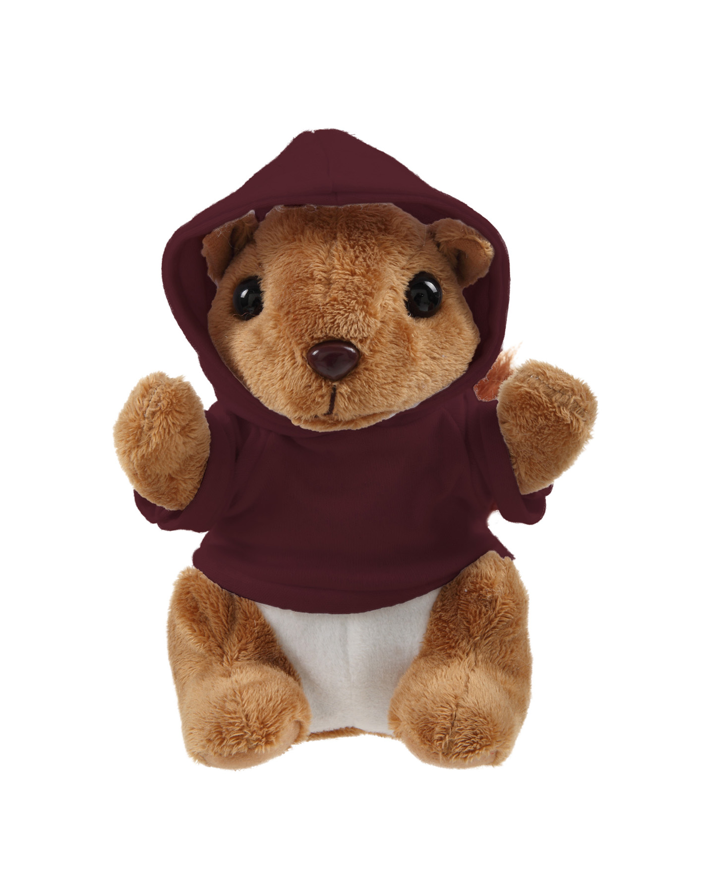 Soft Plush Sitting Squirrel wearing a Hoodie 3