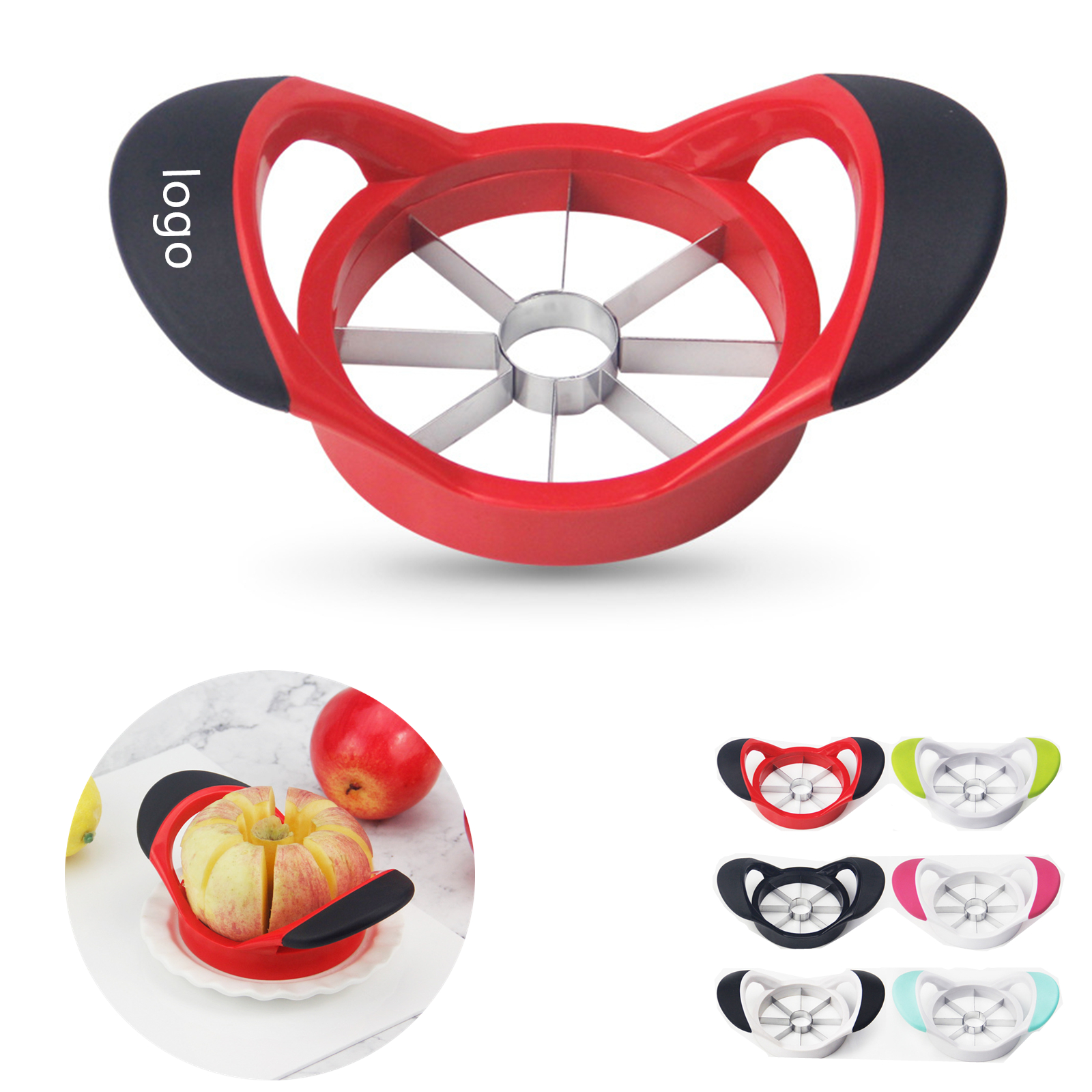 Apple Slicer Corer Cutter Divider with 8 Stainless Blades 2