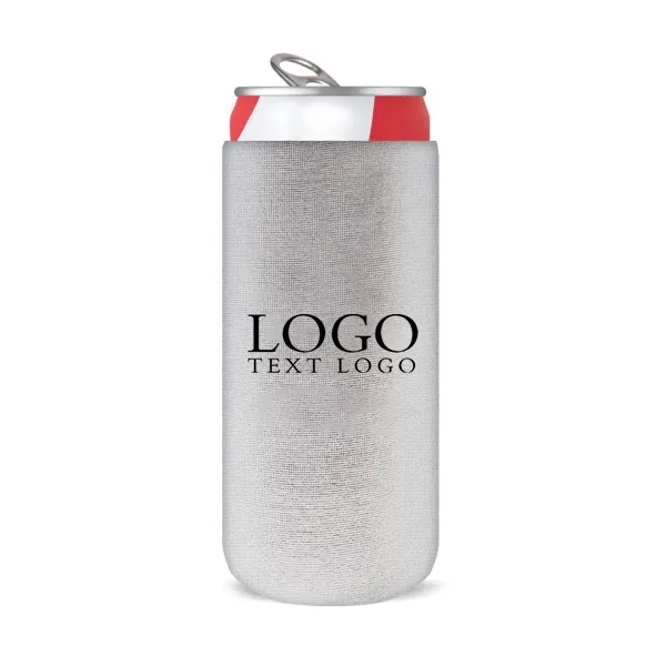 Metallic Beer Bottle Can Cooler, custom koozie with logo imprint 8
