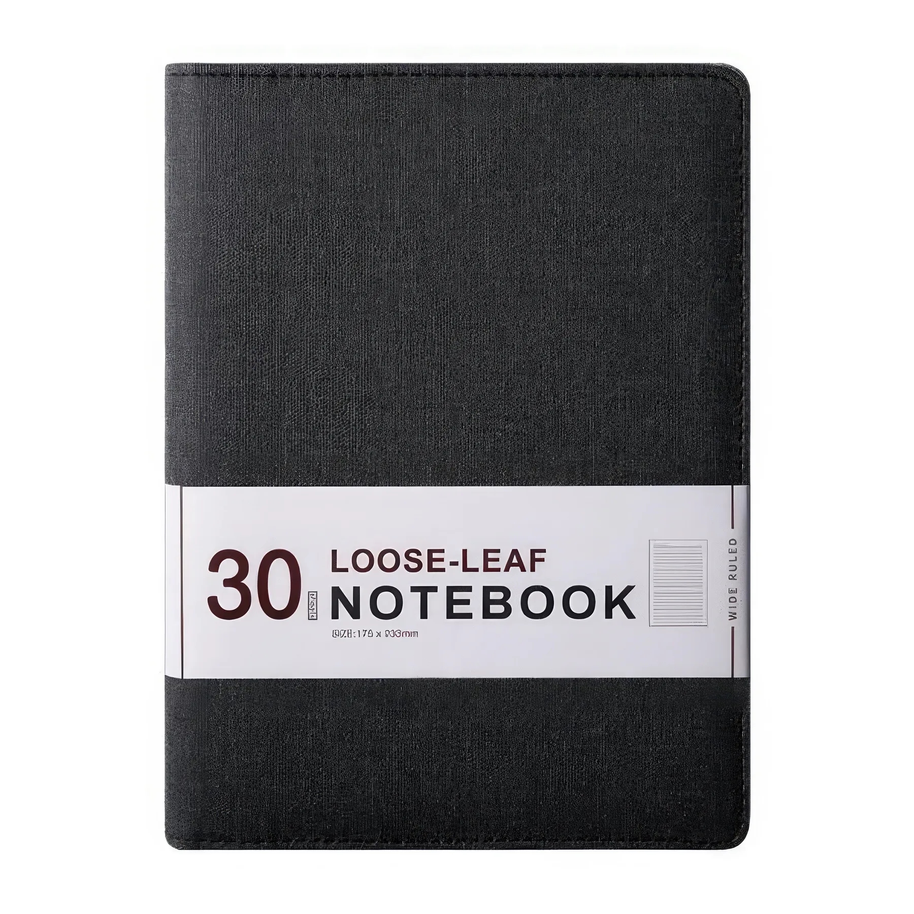 PU Leather A5 Business Travel Journal Binder Notebook 2