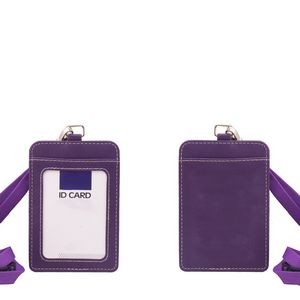 RFID Blocking PU Leather Card Holder with Lanyard 9