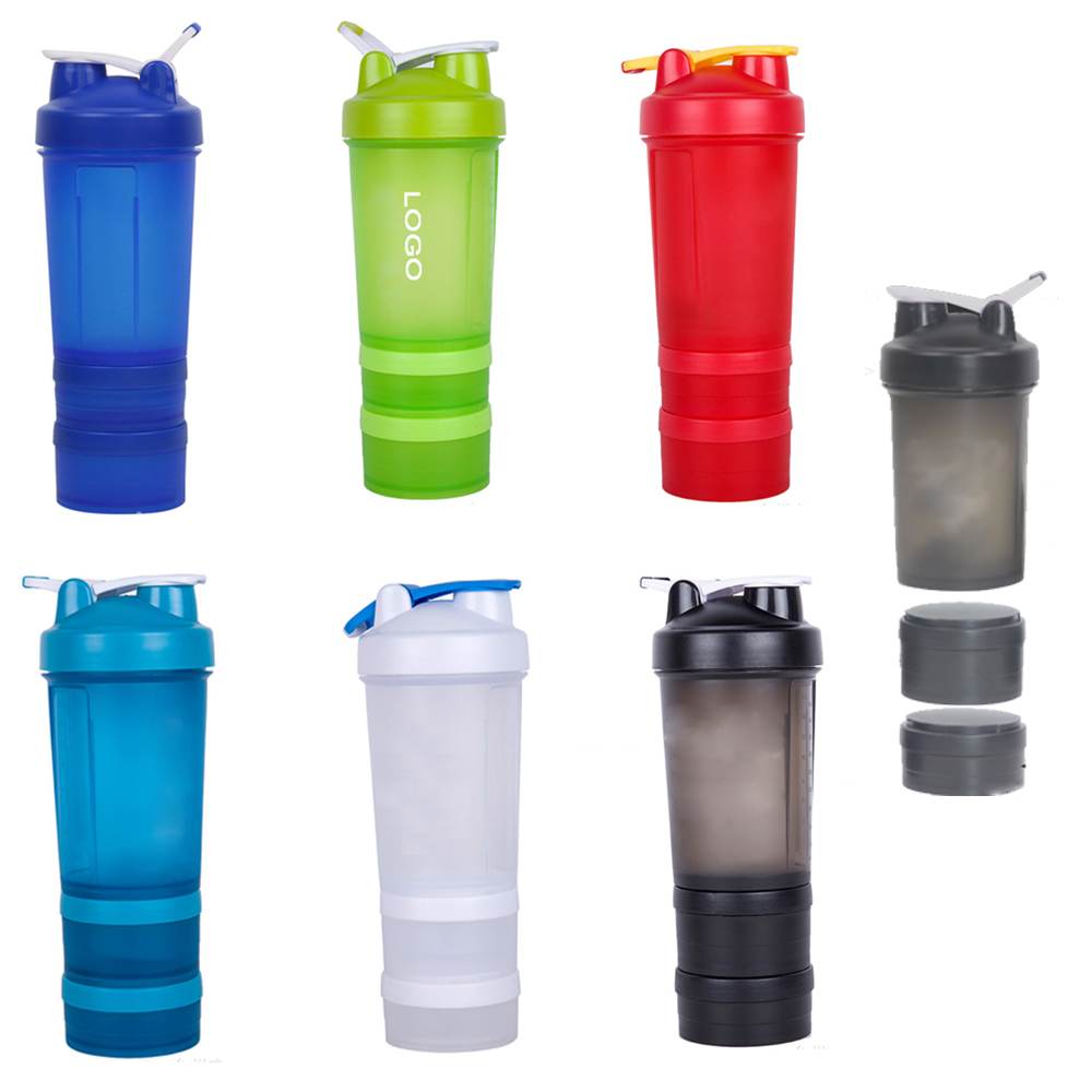 16oz Shaker Bottle with 2 Storage Parts 2