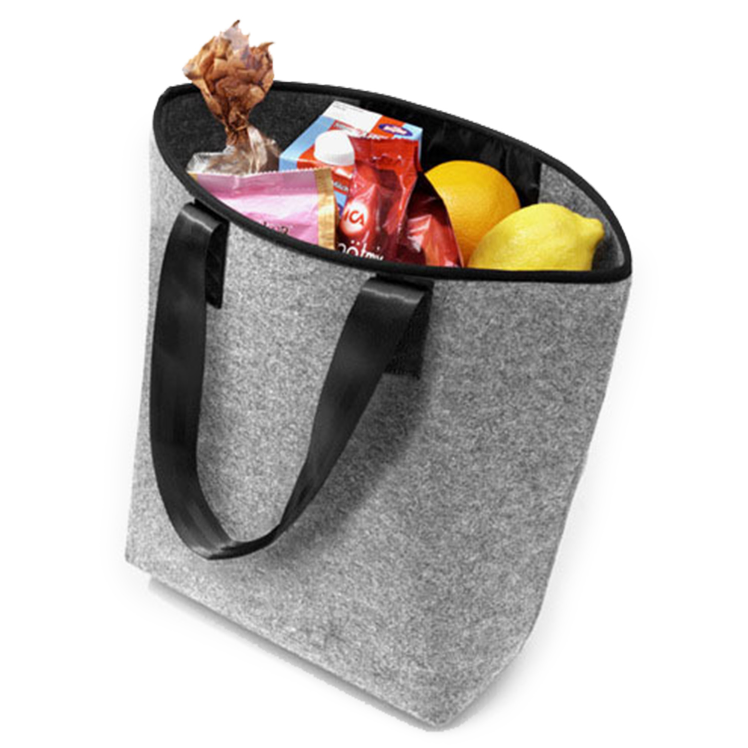 Fashionable Recycled Felt Tote, custom tote bag with logo imprint 3