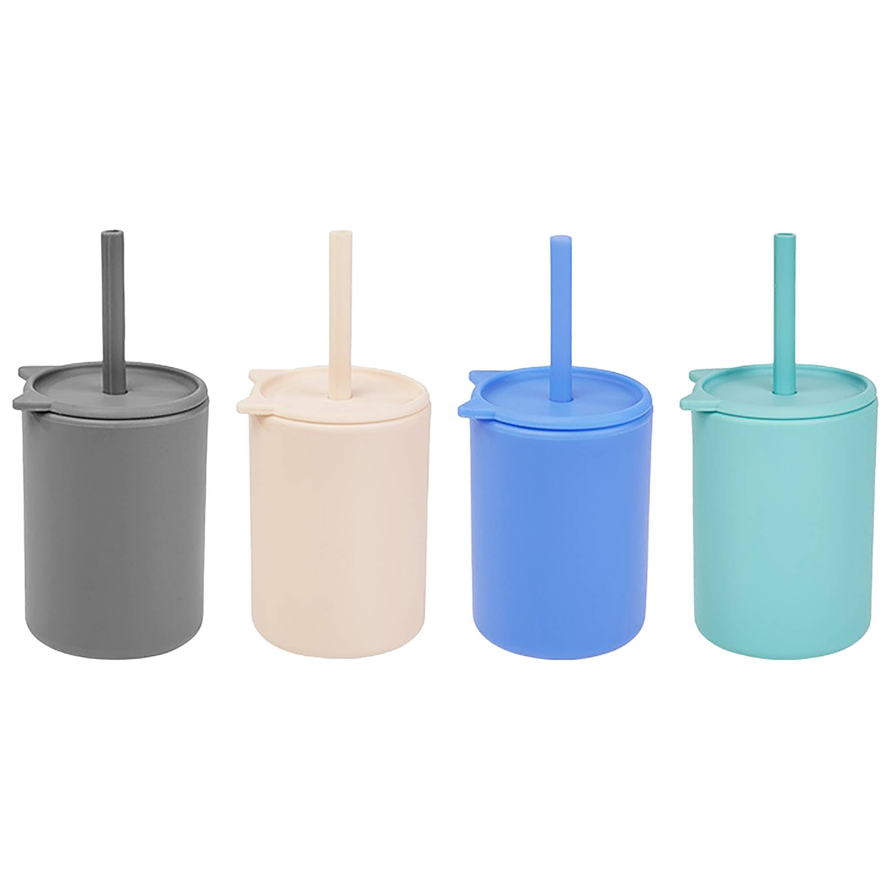 Silicone Anti-Spill Toddler Cup With Straw 4