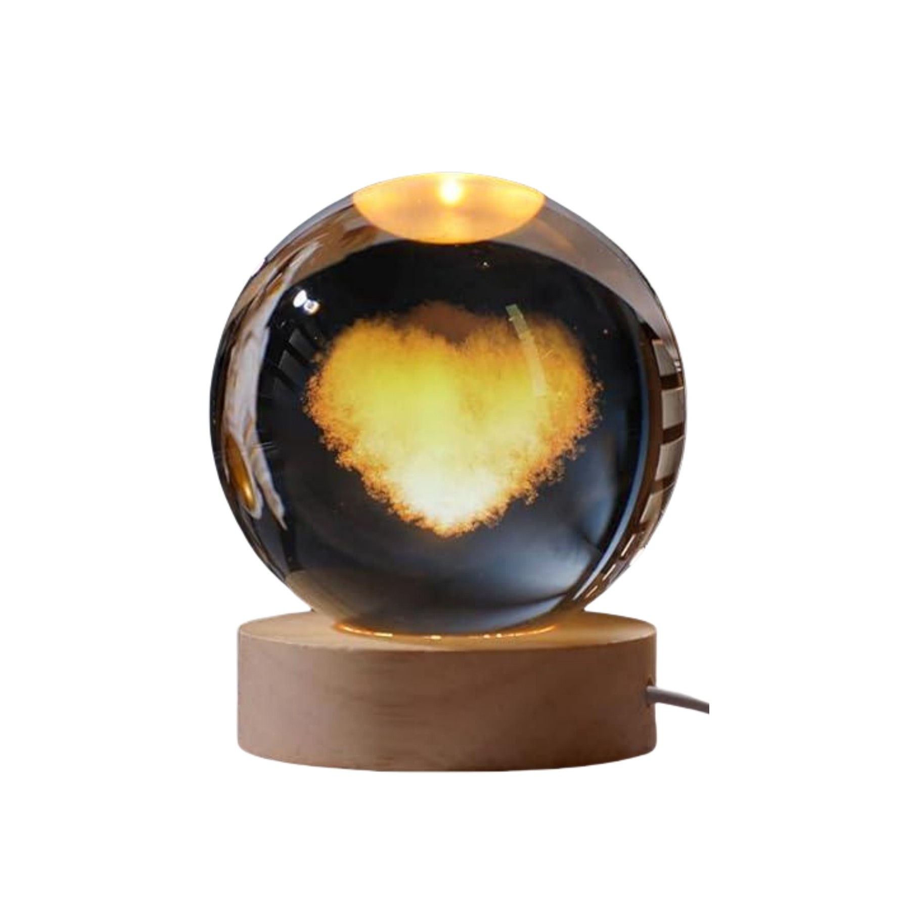 3D Pattern Crystal Ball Night Light 5