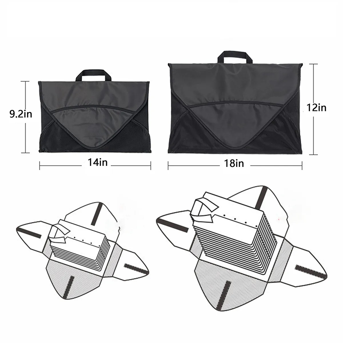 Foldable Portable Travel Garment Storage Bags With Handles 2