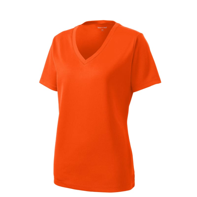 Sport-Tek Women's PosiCharge RacerMesh V-Neck Tee. 109