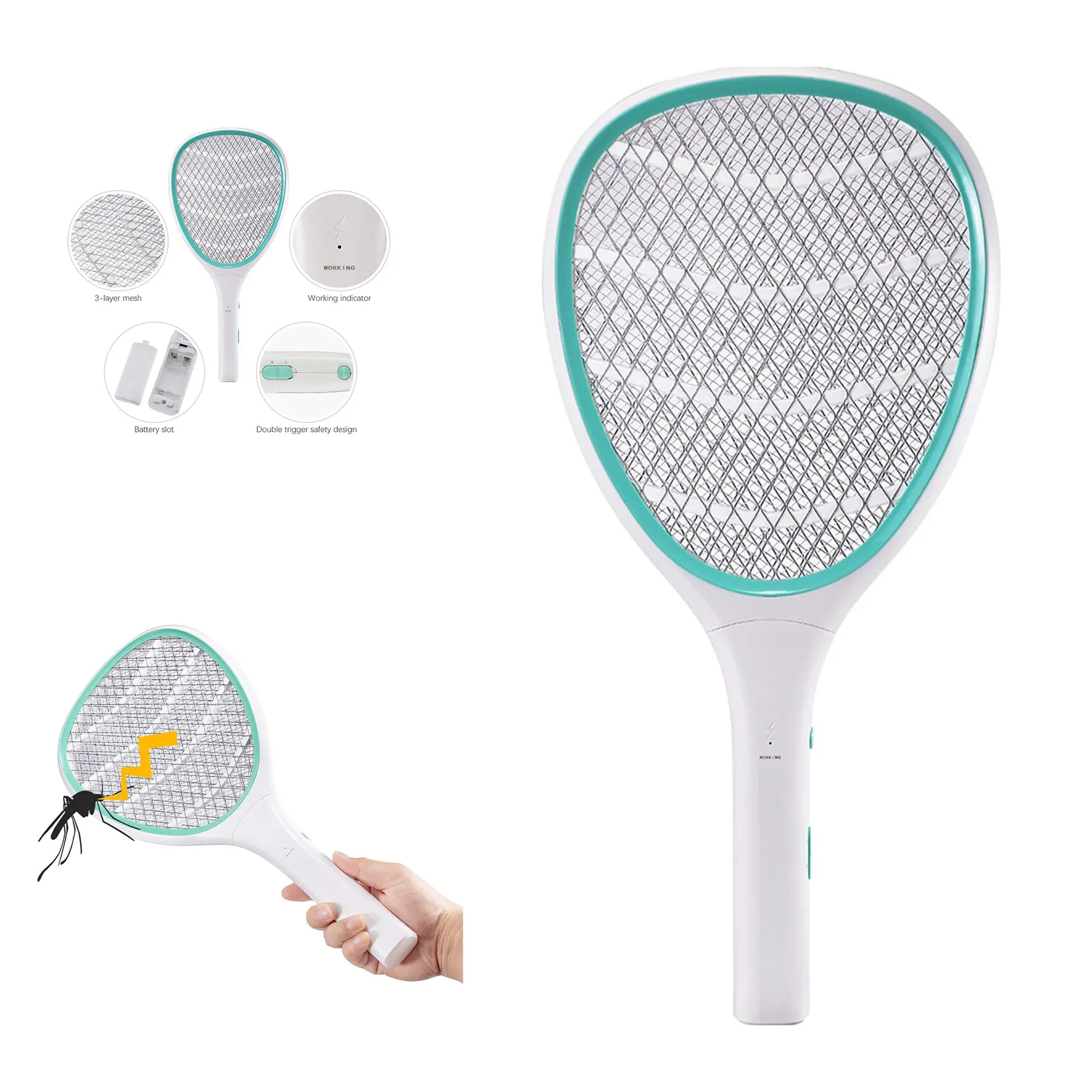 Electric Fly Swatter for Quick Pest Removal 3