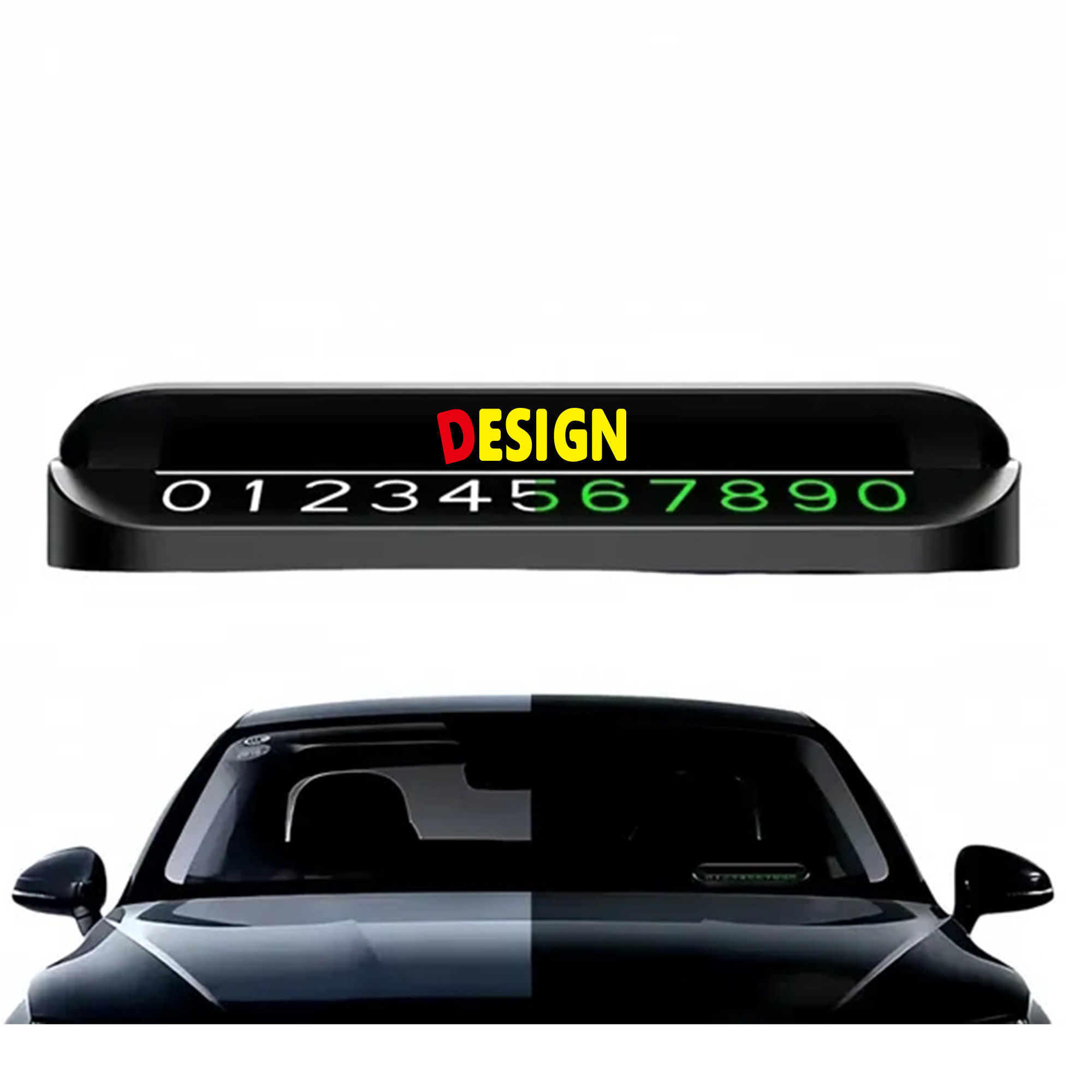 Car Parking Card Number Plate 2