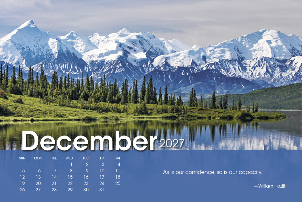 Triumph® Calendars Scenic Moments Large Desk Calendar 71