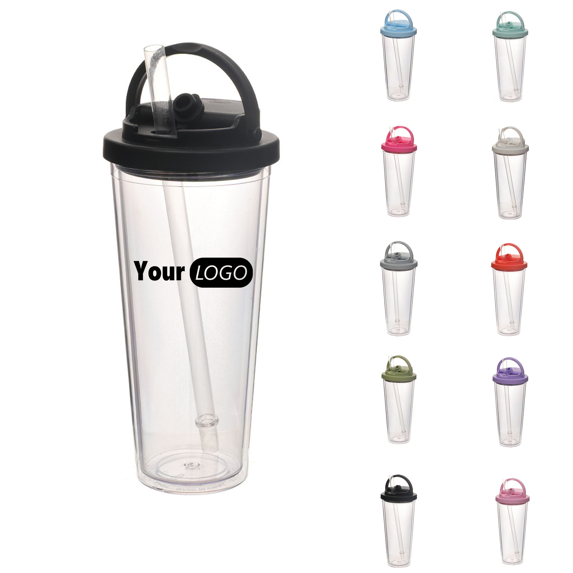 Double-layer Plastic Double-drinking Cup 3