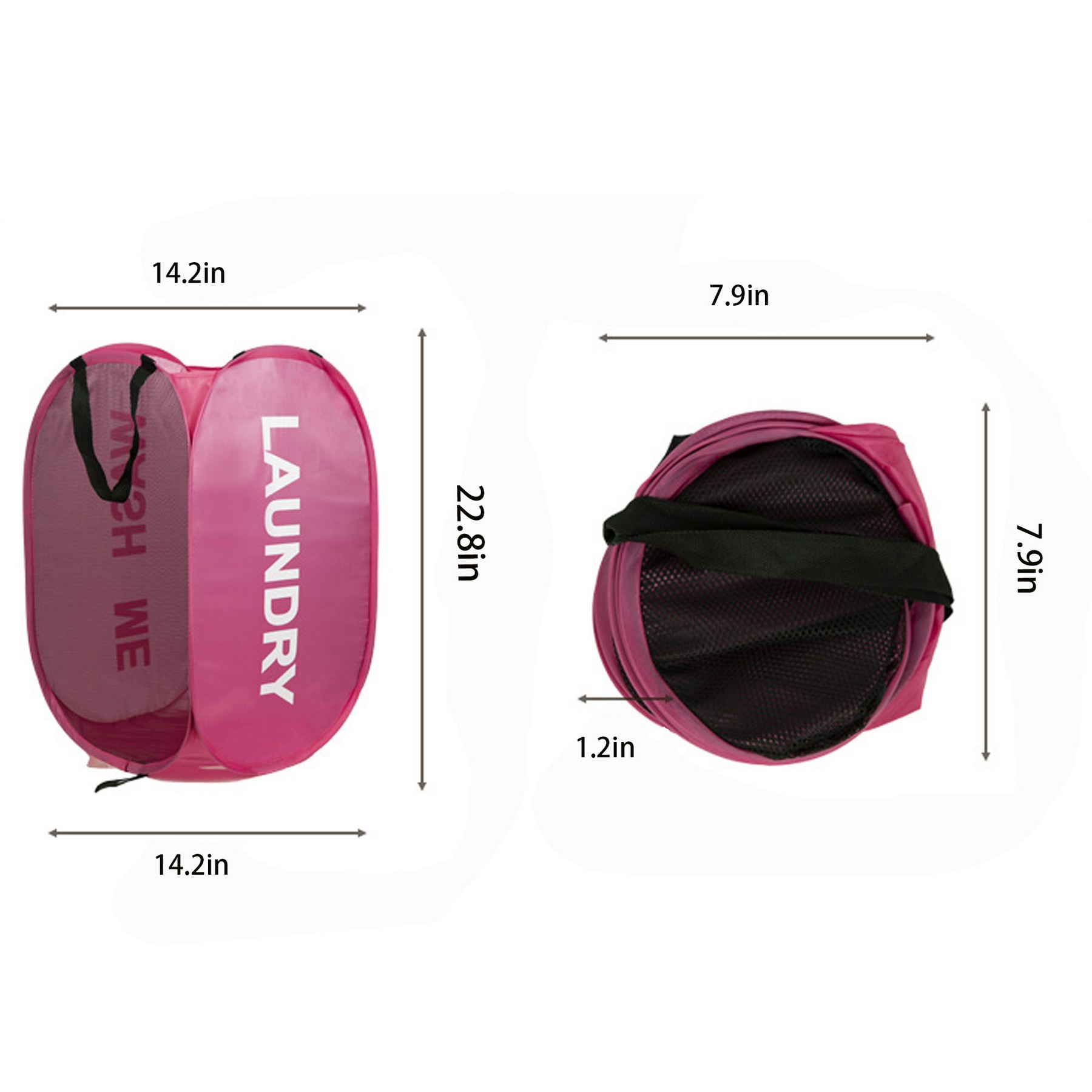 Foldable Dirty Clothes Storage Basket 2