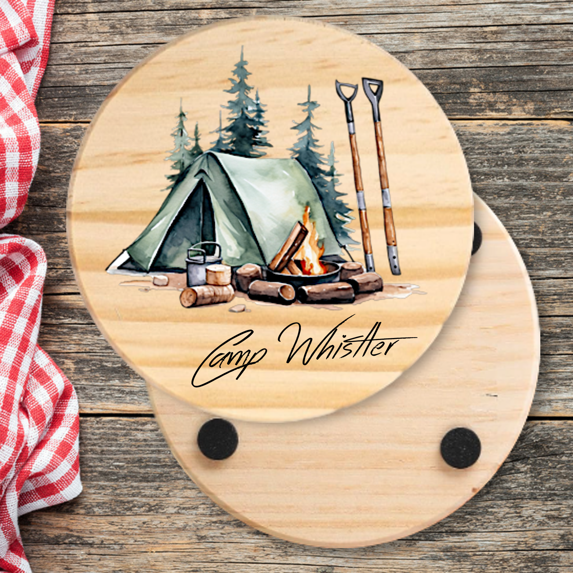 Round Wood Coaster 20