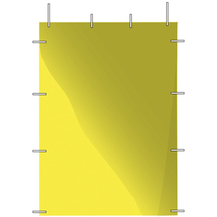 5 foot plain yellow side panel 2