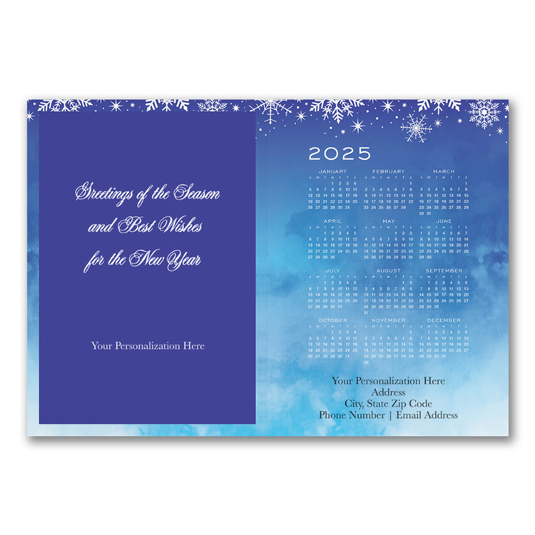 Midnight Crystals Holiday Folded Calendar Cards 1