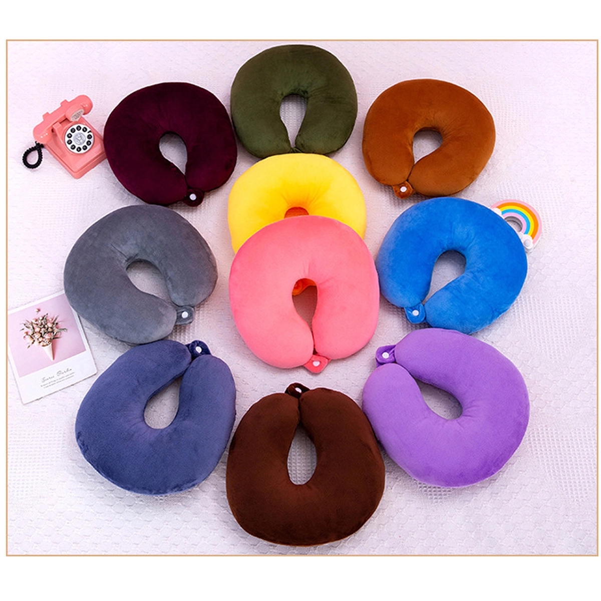 Soft U Shaped Travel Neck Pillow 5