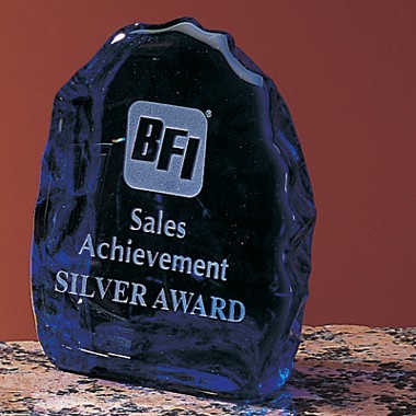 Glass Royal Blue Iceberg