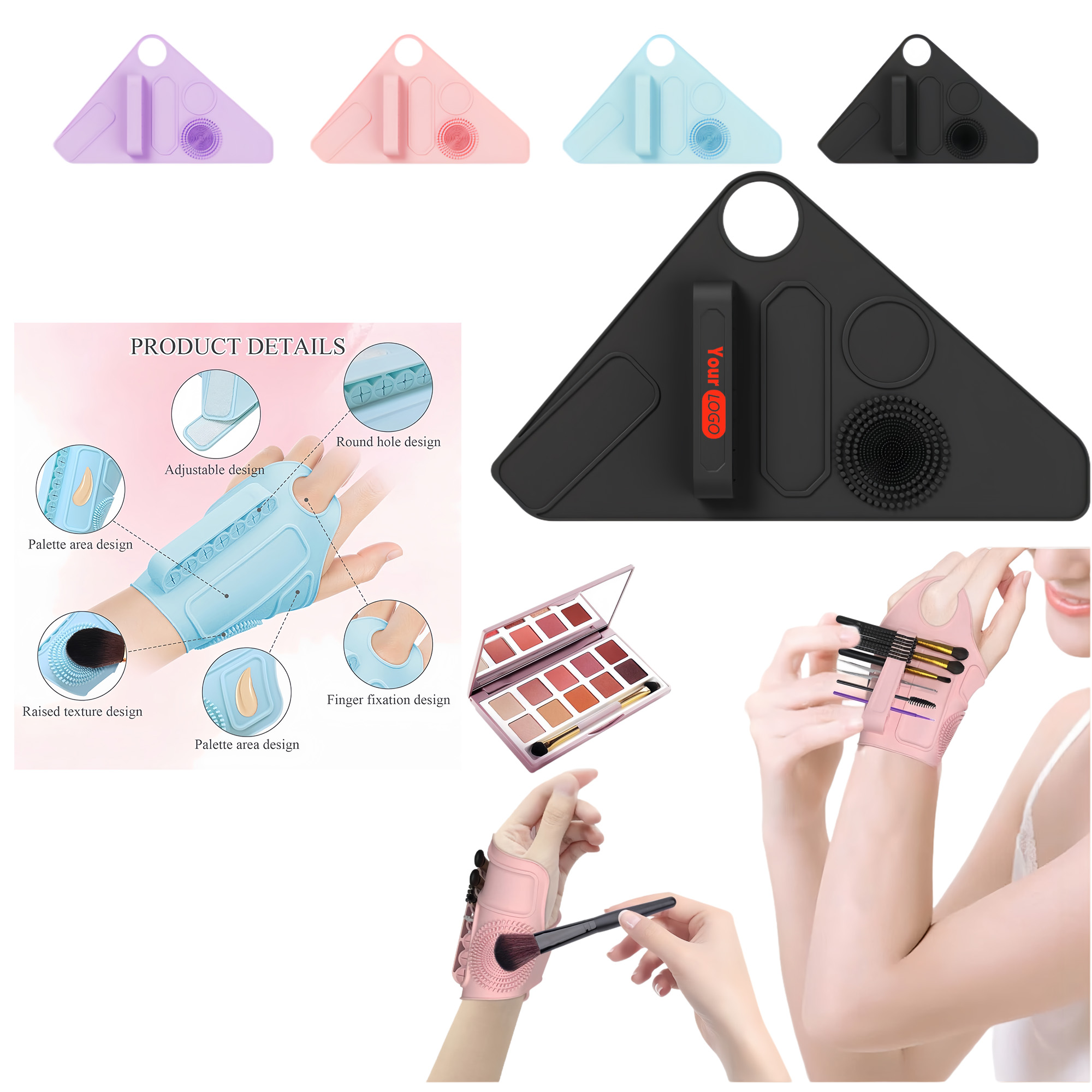 Multi-functional Silicone Makeup Assistance Wristband 2