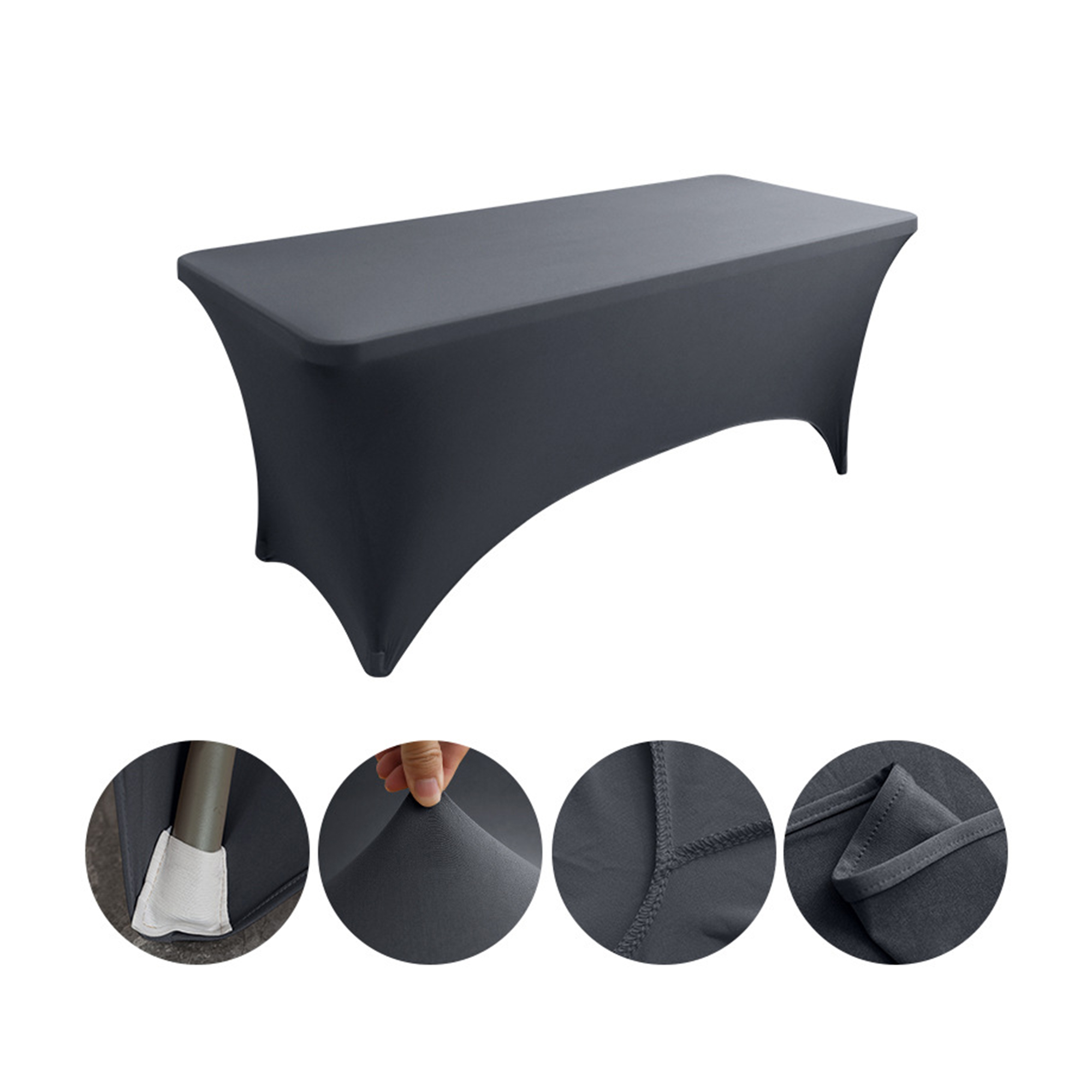 Six Foot Elastic Table Cover For Hotel And Restaurant Use 4