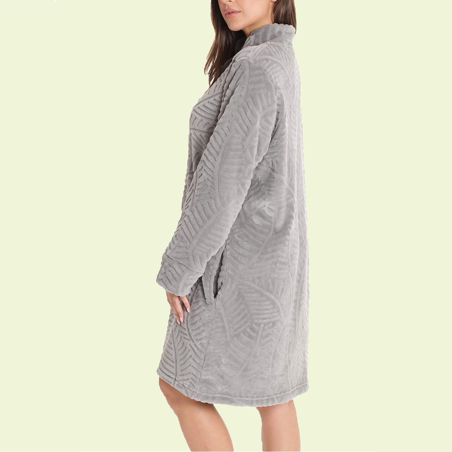 Zipper Lounger Solid Robe 5