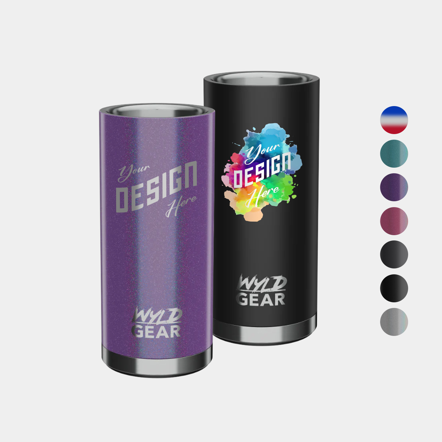 12 oz Wyld Gear® Stainless Steel Vacuum Insulated Slim Can 2