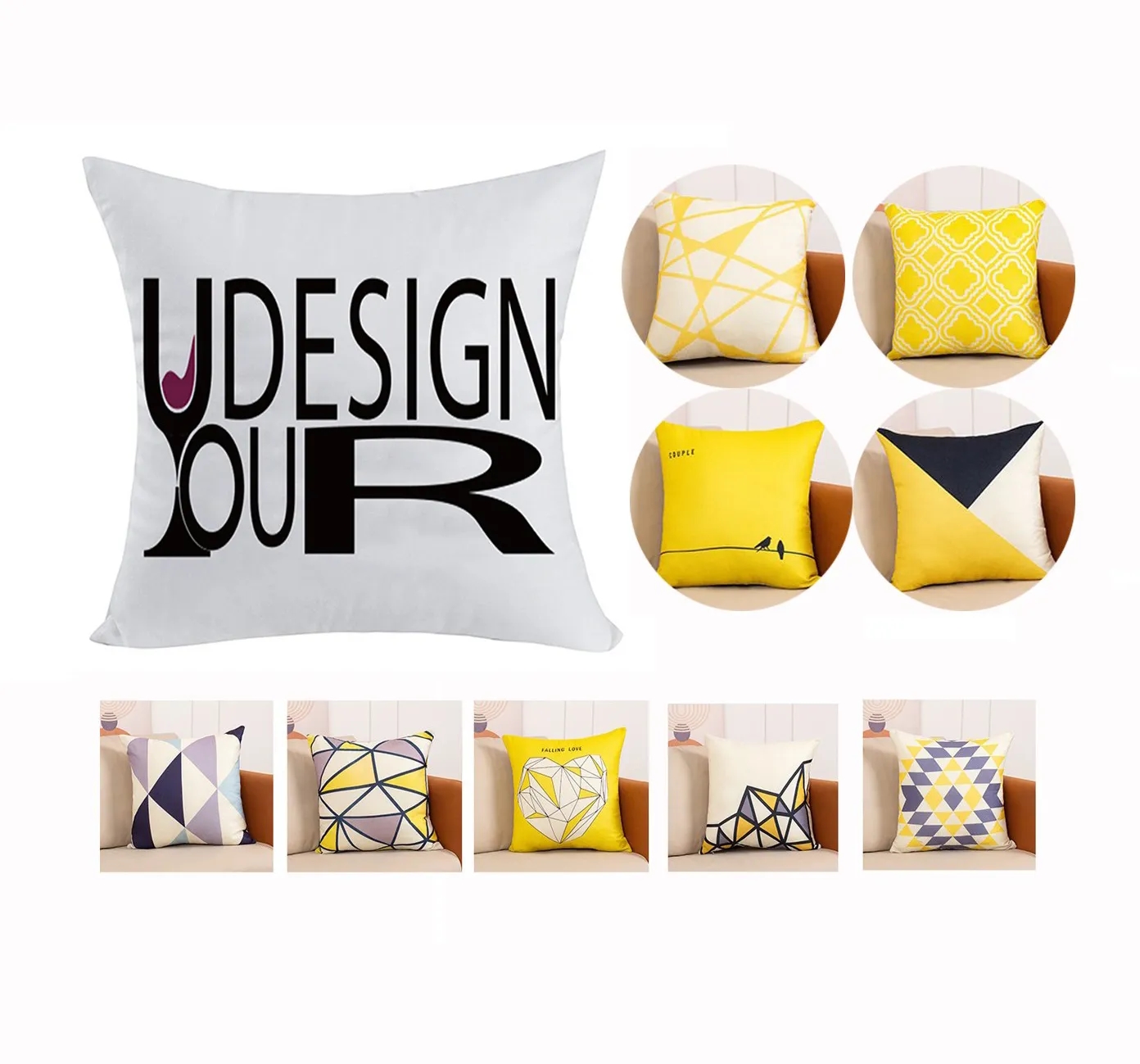 Custom Canvas 18" Throw Pillow