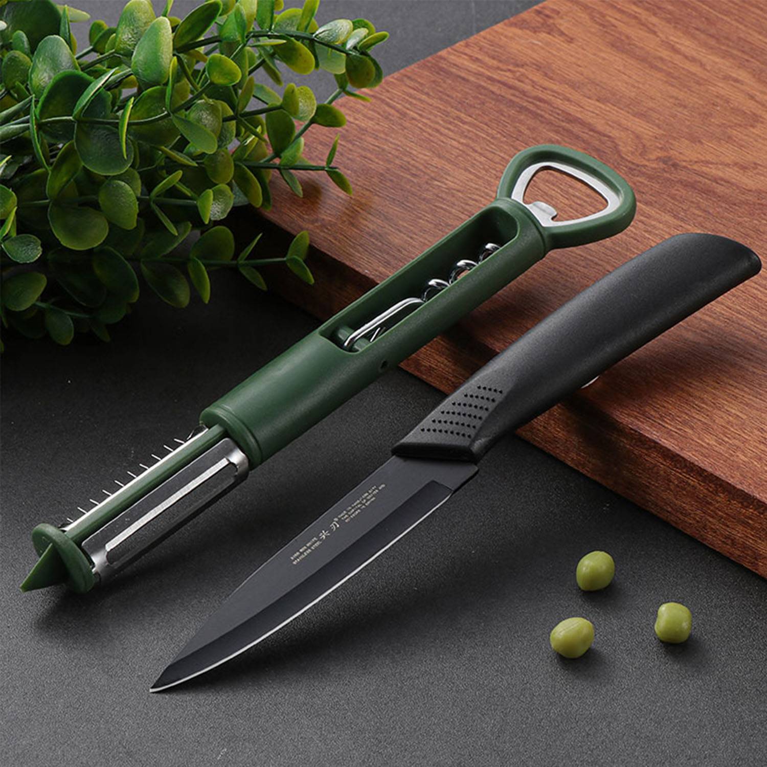 Peeling fruit knife and bottle opener set 3