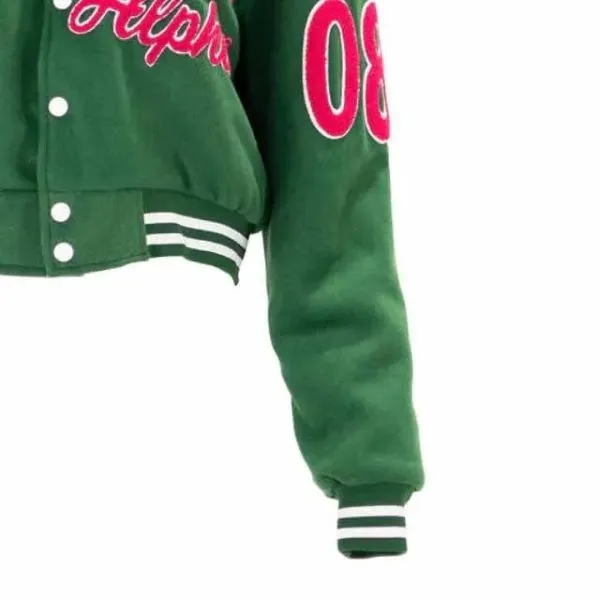 Custom Women's Vintage Varsity Jacket 7