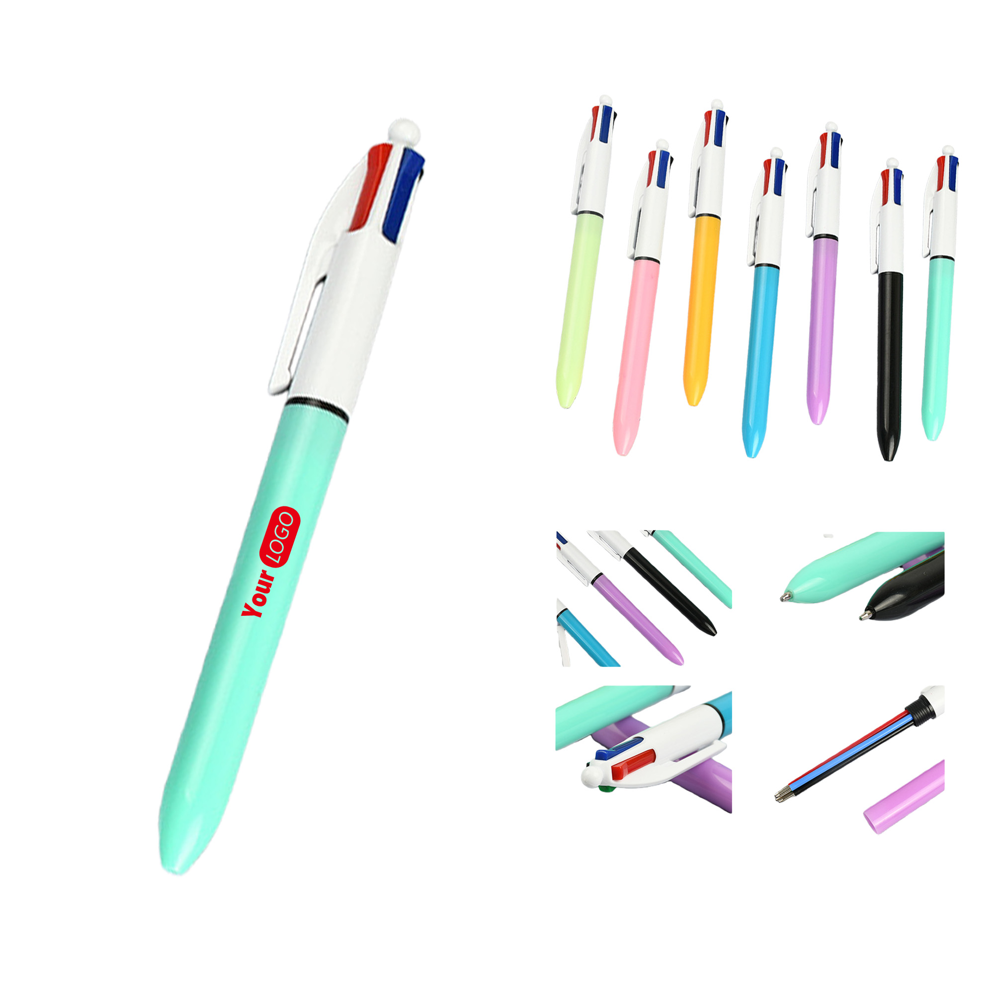 Personalized Multi-Pen Ballpoint Pen, custom pen with logo imprint 2