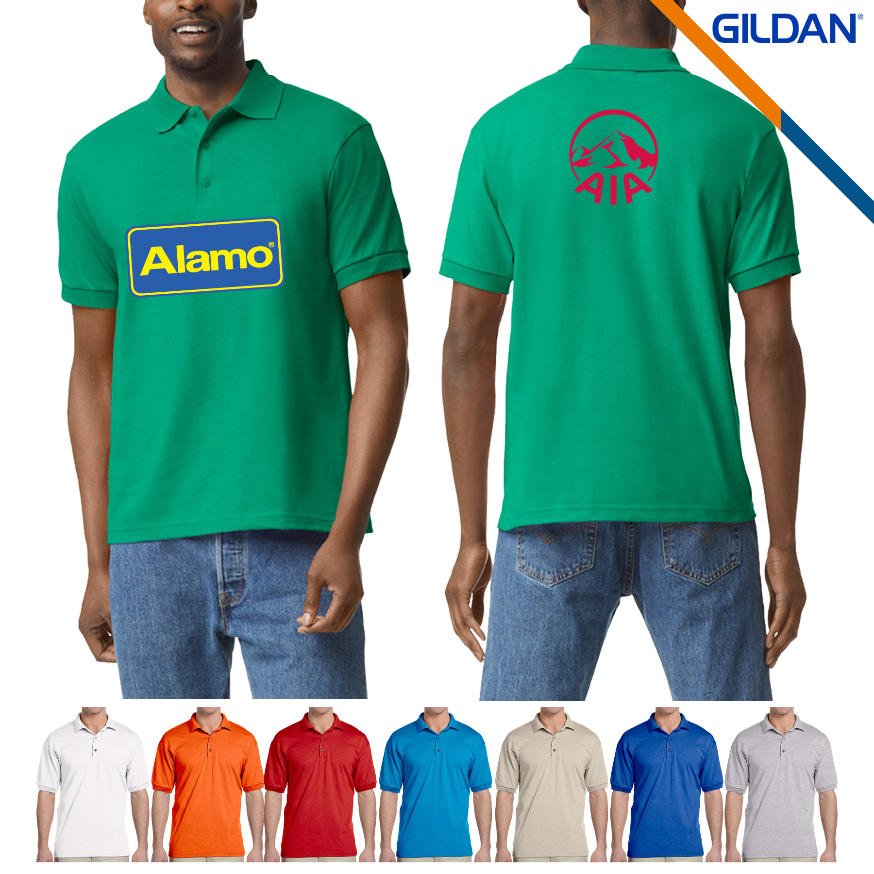 Gildan® 5.6oz 50/50 Cotton/Polyester Polo Shirts 5