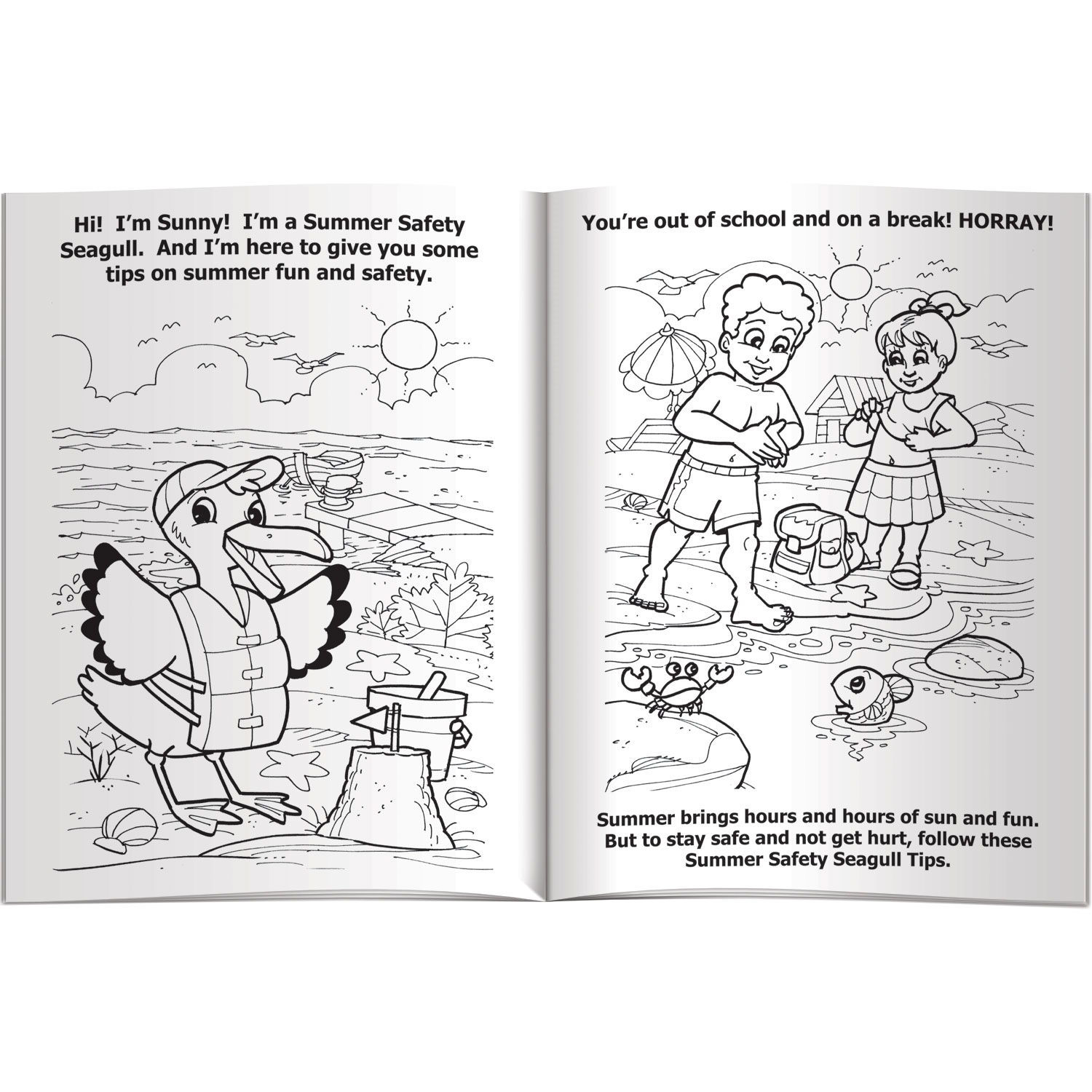 Combo Pack - CB1020 Coloring Book & 4-Pack of Crayons in a Poly Bag 5