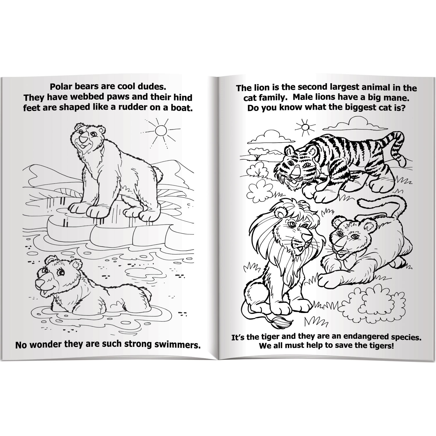 Combo Pack - CB1032 Coloring Book & 4-Pack of Crayons in a Poly Bag 7