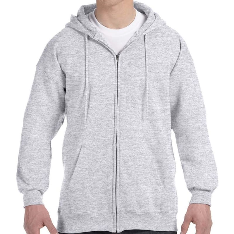 Hanes 9.7 Oz. Ultimate Cotton® 90/10 Full-Zip Hood, custom hoodie or sweatshirt with logo imprint 4