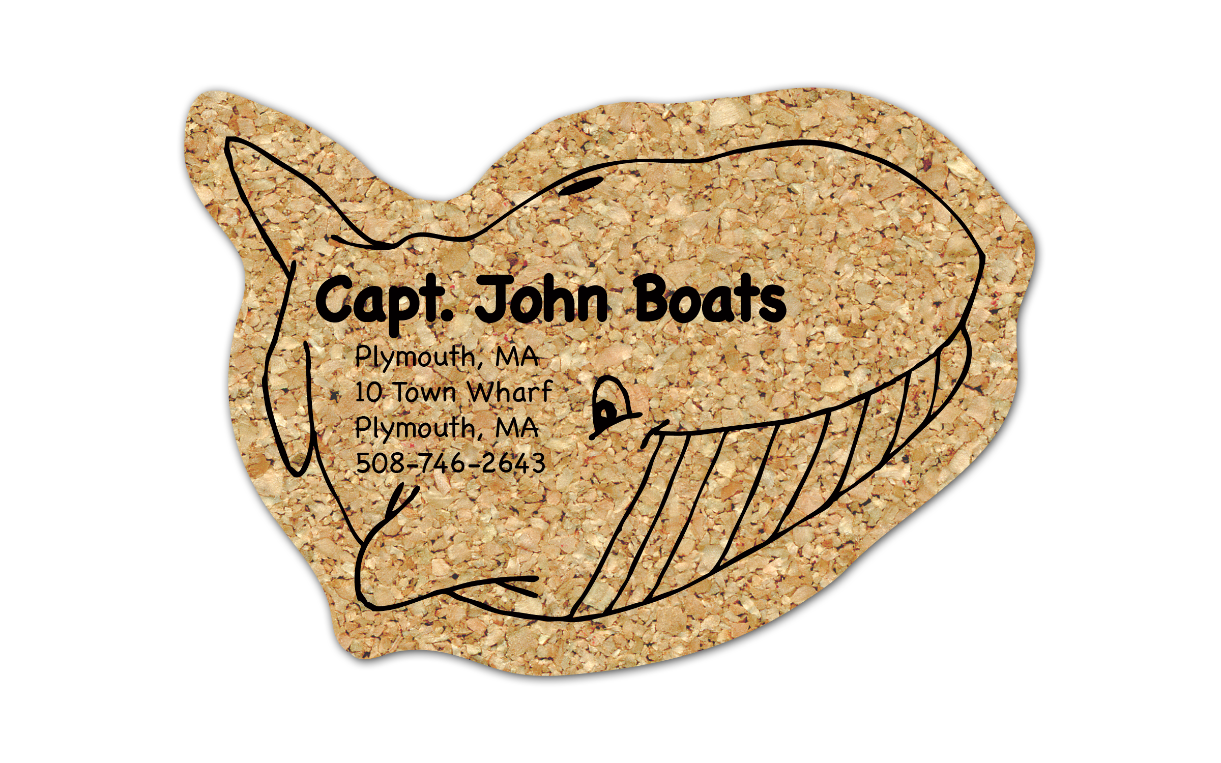 Whale Cork Coaster 1