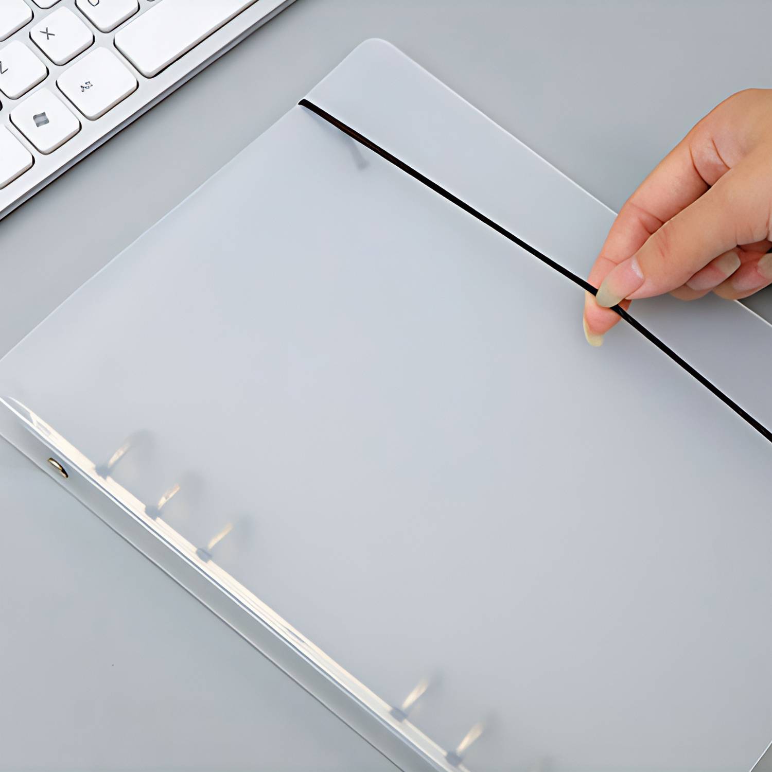 A5 Plastic 6-Rings Binder File Folder 5