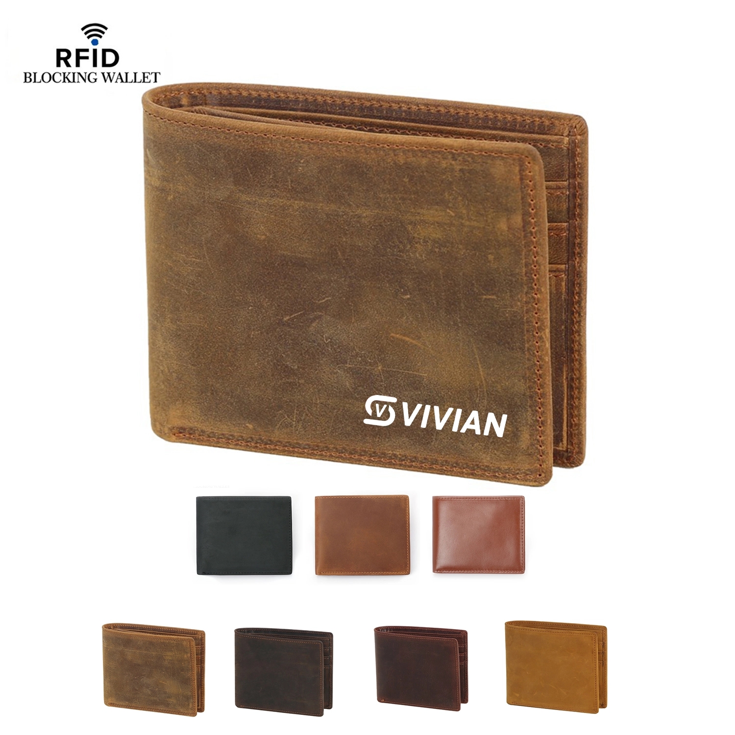 Men's RFID Genuine Leather Wallet 2