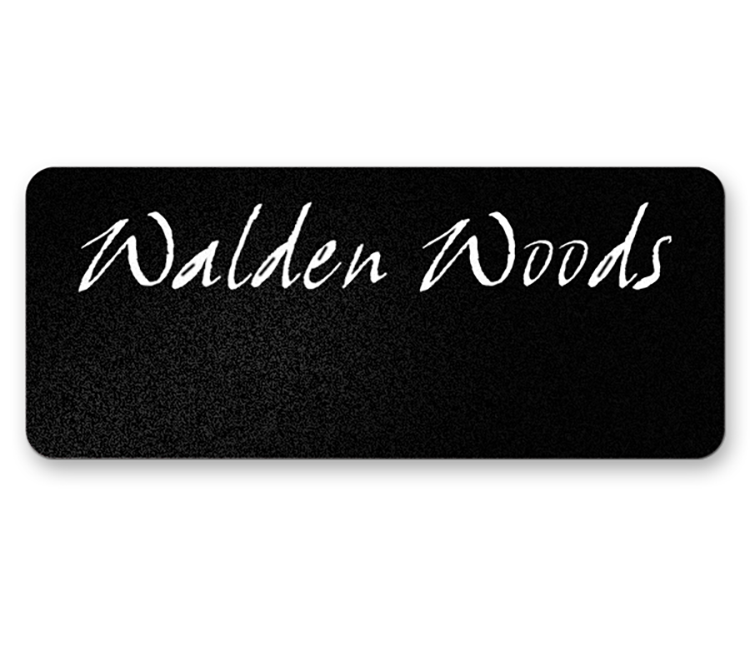 3-6 sq in Black Plastic Reusable Badge 4