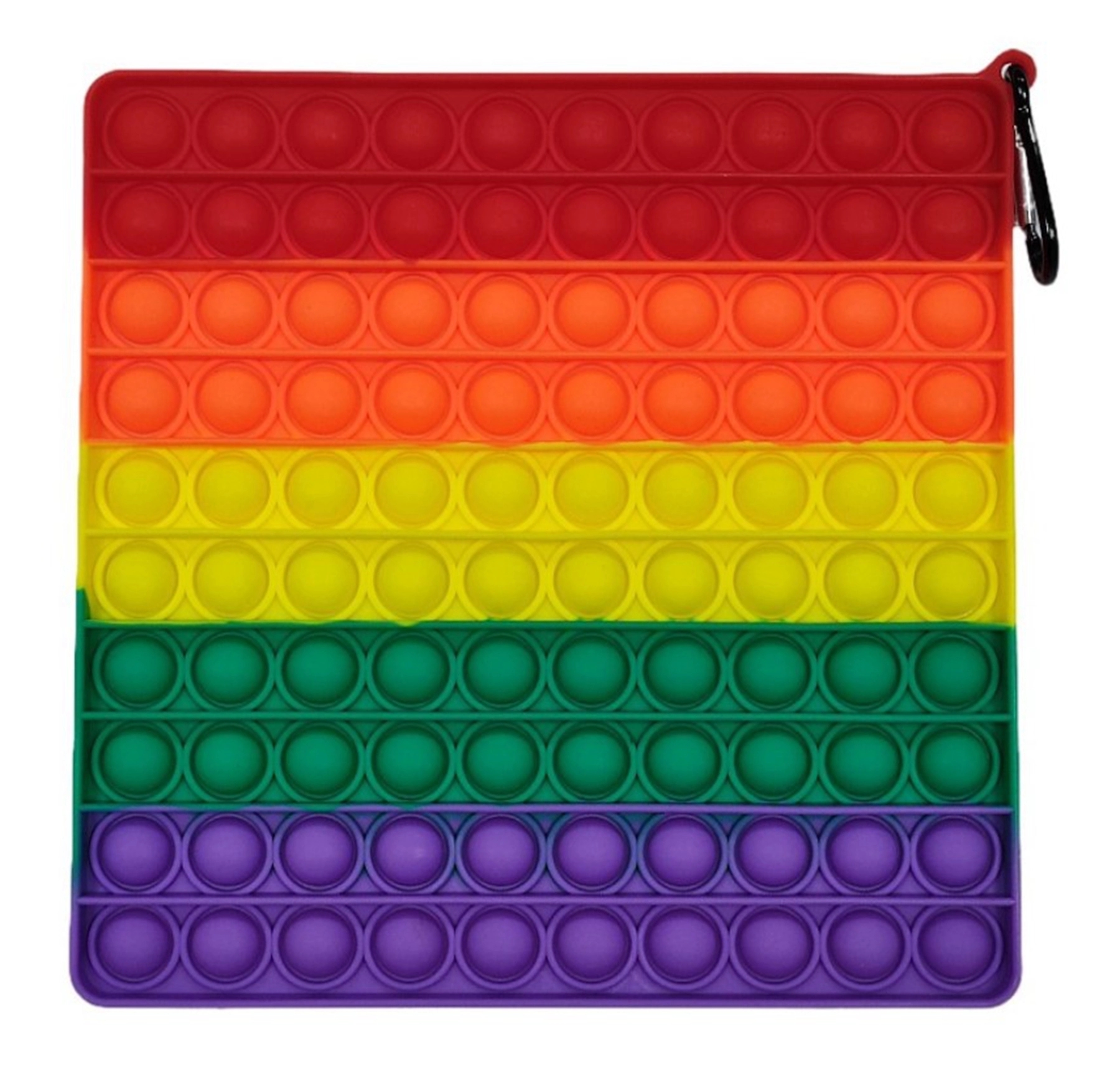 Square Large Size Rainbow Push Pop Bubble Fidget Toy 5