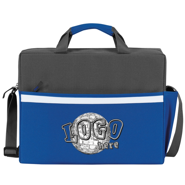 Two-Tone Accent Laptop Briefcase 2