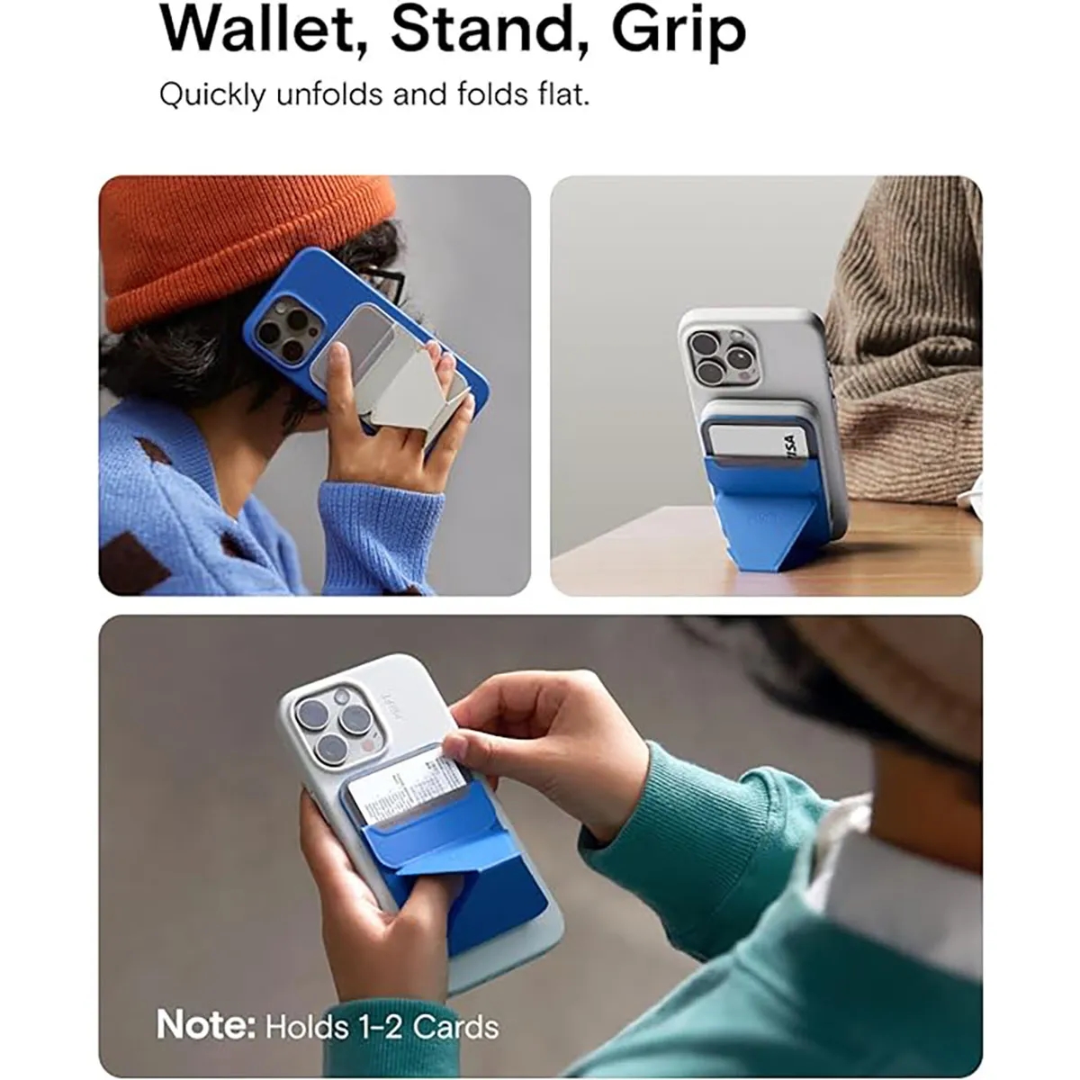 Trendy Portable Leather Magnetic Phone Holder 4