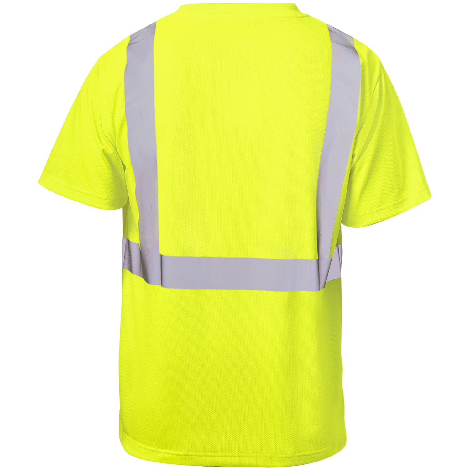 3.8 Oz. Polyester Class 2 Reflective Tape Safety T-Shirt with Pocket 2