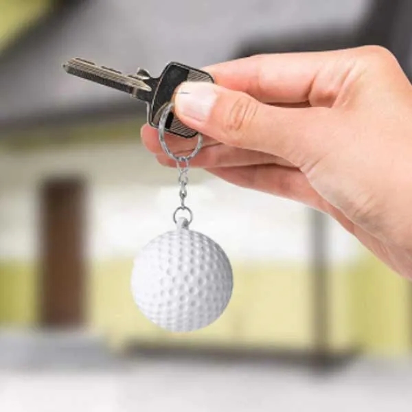 Foam Stress Relief Golf Balls with Keychain 4