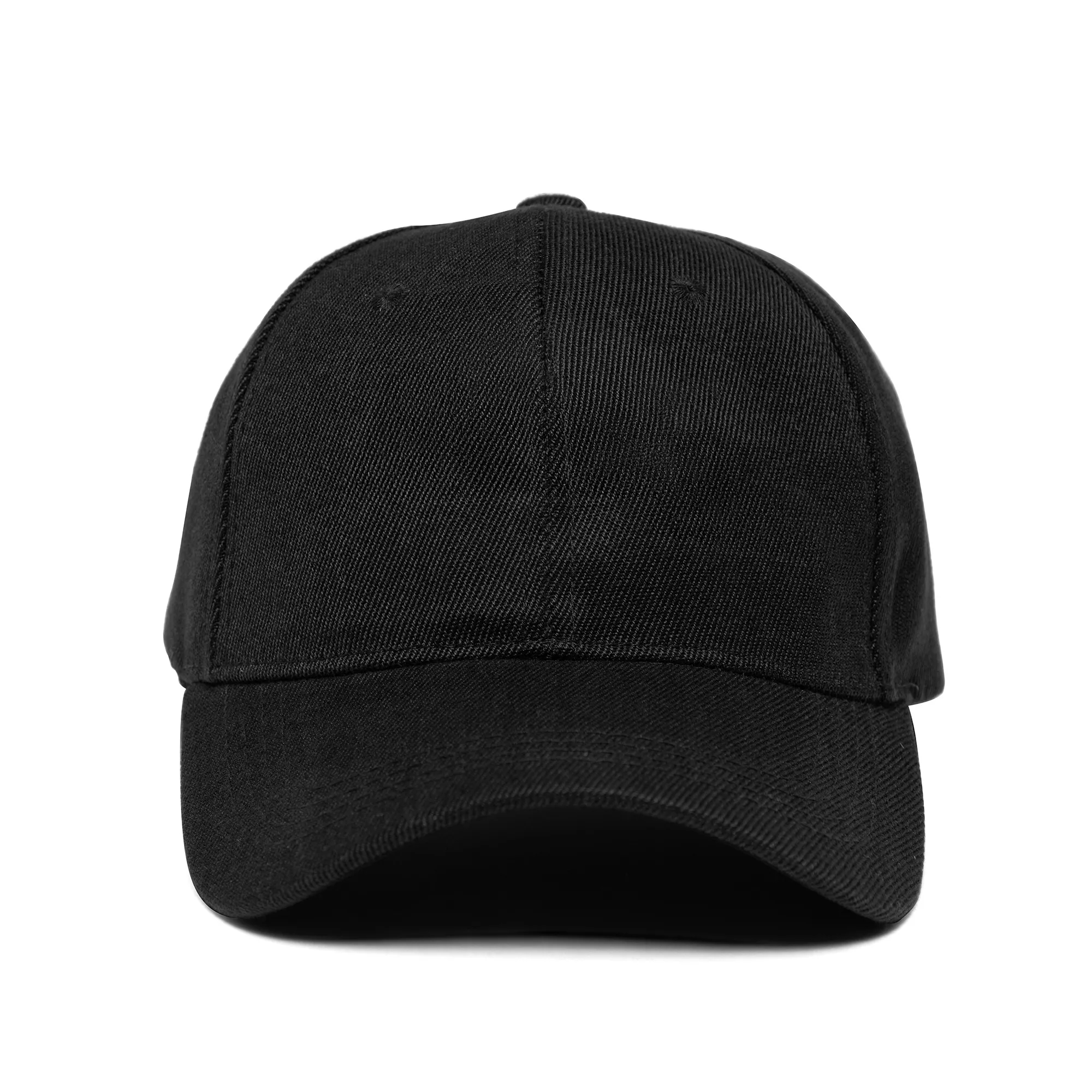 Promo Poly-Cotton 6 Panel Velcro Strap Baseball Cap 6